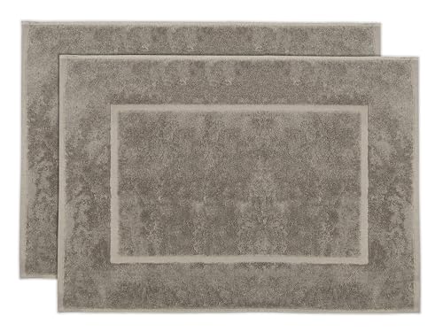 ZOLLNER 2er Set Badematten in 50x70 cm - saugstarke und Flauschige Badvorleger aus Baumwolle - bis 60°C waschbar - für Fußbodenheizung geeignet - in Fango - Hotelqualität ZOLLNER 2er Set Badematten in 50x70 cm - saugstarke und Flauschige Badvorleger aus Baumwolle - bis 60°C waschbar - für Fußbodenheizung geeignet - in Fango - Hotelqualität von ZOLLNER