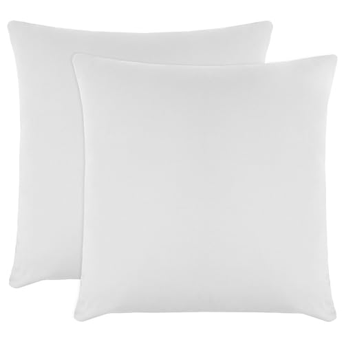 ZOLLNER 2er Set Feinjersey-Kopfkissenbezüge 100% Baumwolle, 80x80 cm, Weiß ZOLLNER 2er Set Feinjersey-Kopfkissenbezüge 100% Baumwolle, 80x80 cm, Weiß von ZOLLNER