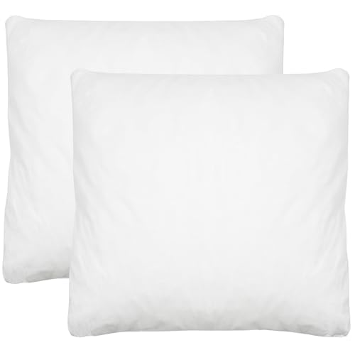 ZOLLNER 2er Set Kopfkissen in 40x40 cm - hochwertiges Mischgewebe - Made in Europe – für Allergiker geeignet – waschbar bis 95°C - Hotelqualität von ZOLLNER