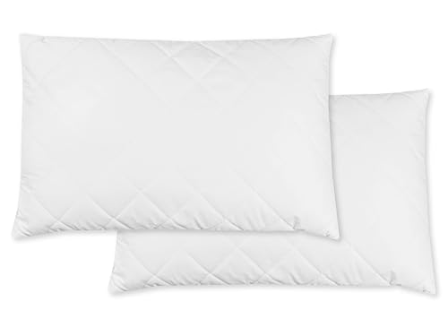 ZOLLNER 2er Set Kopfkissen - 65x100 cm - mit Reißverschluss – Individuell anpassbare Füllung aus Synthetikfasern - bis 95°C waschbar - Bezug aus Baumwollmischung - Hotelqualität ZOLLNER 2er Set Kopfkissen - 65x100 cm - mit Reißverschluss – Individuell anpassbare Füllung aus Synthetikfasern - bis 95°C waschbar - Bezug aus Baumwollmischung - Hotelqualität von ZOLLNER