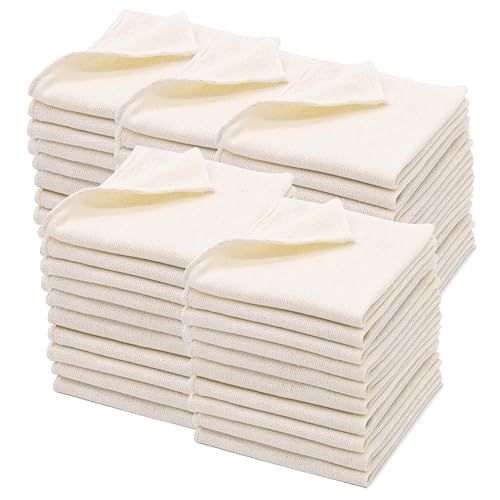 ZOLLNER 50er Set Reinigungstücher 80% Baumwolle, 20% Polyester, Weiß von ZOLLNER