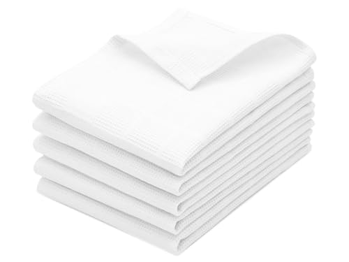 ZOLLNER 5er Set Geschirrtücher - Baumwolle in 50x70 cm - saugstarke und strapazierfähige Küchentücher - Waffelpique mit Karomuster - waschbar bis 60°C – in weiß - Oeko Tex® Zertifiziert ZOLLNER 5er Set Geschirrtücher - Baumwolle in 50x70 cm - saugstarke und strapazierfähige Küchentücher - Waffelpique mit Karomuster - waschbar bis 60°C – in weiß - Oeko Tex® Zertifiziert von ZOLLNER
