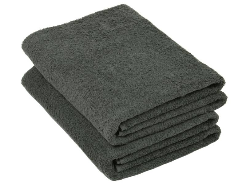 ZOLLNER Badetücher, Glattvelours (2-St), 100 x 150 cm, 100% Baumwolle, vom Hotelwäschespezalisten von ZOLLNER