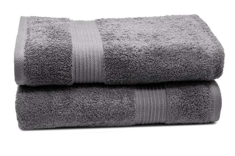 ZOLLNER Badetücher, Walkfrottier (2-St), 100 x 150 cm, 100% Baumwolle, vom Hotelwäschespezalisten von ZOLLNER