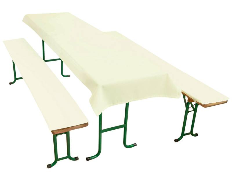 ZOLLNER Bierzeltgarnitur, (3-tlg), 70 x 240 cm, 100% Polyester von ZOLLNER