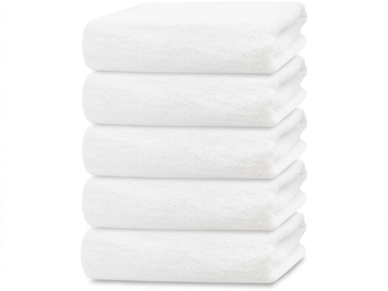 ZOLLNER Duschtücher, Baumwolle (5-St), 70 x 140 cm, 100% Baumwolle von ZOLLNER