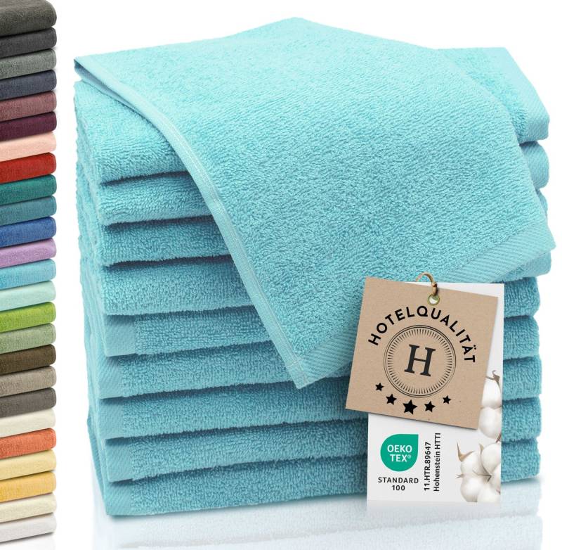 ZOLLNER Gästehandtücher, Walkfrottier (10-St), 30 x 50 cm, 100% Baumwolle, alle Farben bis 95°C waschbar von ZOLLNER