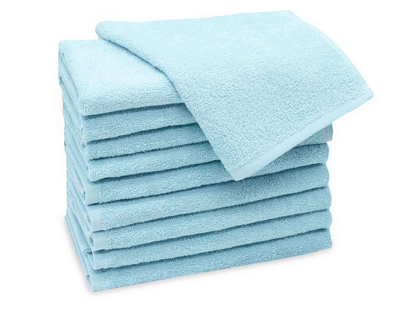 ZOLLNER Gästehandtücher, Walkfrottier (10-St), 30 x 50 cm, 100% Baumwolle, vom Hotelwäschespezialisten von ZOLLNER