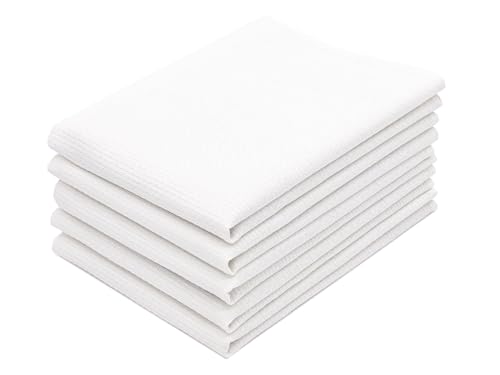 ZOLLNER 5er Set Geschirrtücher - Baumwolle in 50x75 cm - weiche und langlebige Küchentücher - waschbar bis 95°C – in weiß - Gastronomiequalität - Oeko Tex® Zertifiziert ZOLLNER 5er Set Geschirrtücher - Baumwolle in 50x75 cm - weiche und langlebige Küchentücher - waschbar bis 95°C – in weiß - Gastronomiequalität - Oeko Tex® Zertifiziert von ZOLLNER