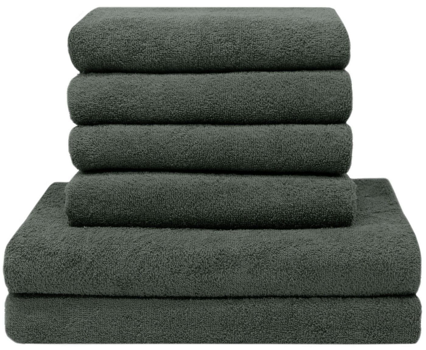 ZOLLNER Handtuch Set, Walkfrottier (6-St), 100% Baumwolle, vom Hotelwäschespezialisten von ZOLLNER