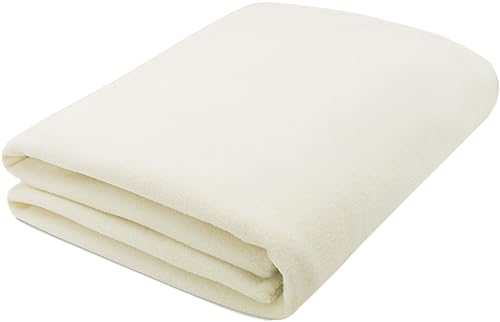 ZOLLNER Kuscheldecke, 130x170 cm, Fleece, Mikrofaser, Creme von ZOLLNER