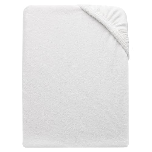 ZOLLNER Liegebezug - langlebiger Schonbezug in 70x200 cm - waschbar bis 95°C - Baumwollmischung - mit umlaufendem Gummizug - in weiß - Oeko Tex® Zertifiziert von ZOLLNER