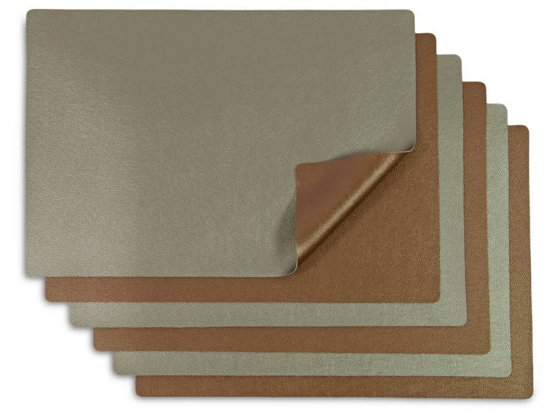 ZOLLNER Platzset, (6-St), 30 x 42 cm, PVC / Polyester, wasserdicht & robust von ZOLLNER