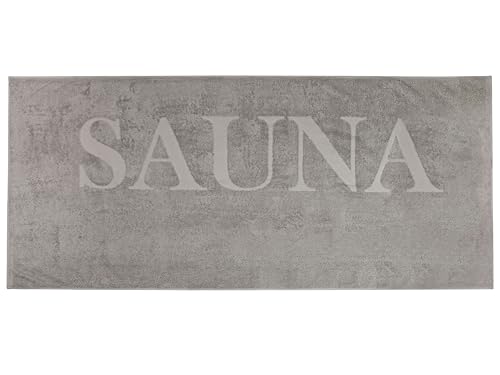 ZOLLNER Saunahandtuch - weiches und saugstarkes Handtuch in 80x200 cm - waschbar bis 60°C - Baumwolle - dezenter Schriftzug - Farbbrillanz durch hochwertige Reaktivfärbung - Oeko Tex® Zertifiziert von ZOLLNER