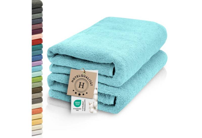 ZOLLNER Saunatuch, Walkfrottier (2-St), 70 x 200 cm, 100% Baumwolle, alle Farben bis 95°C waschbar von ZOLLNER