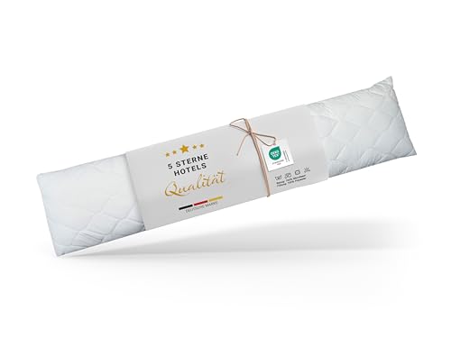 ZOLLNER Seitenschläferkissen in 40x200 cm - Entlastung für Rücken, Hüfte, Beine und Bauch - als Stillkissen geeignet - waschbar bis 95°C - mit Reißverschluss - Oeko Tex® Zertifiziert von ZOLLNER