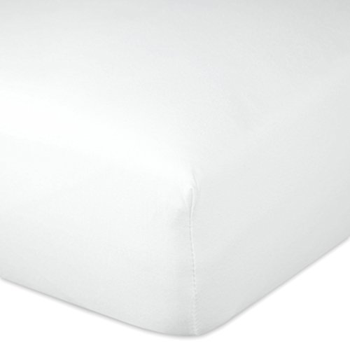 ZOLLNER Spannbettlaken, 100x200 cm, 50% Baumwolle 50% Polyester, Weiß von ZOLLNER