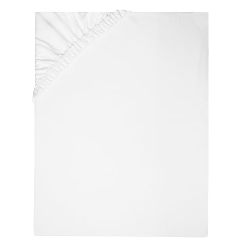 ZOLLNER Spannbettlaken in 135x200cm - Feinjersey für Kinderbett - Steghöhe bis 15cm - Baumwolle - mit praktischem Gummizug - waschbar bis 95°C - Oeko Tex® Zertifiziert von ZOLLNER