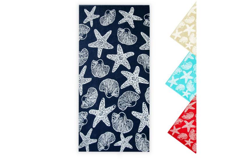 ZOLLNER Strandtuch, Frottee (1-St), 90 x 180 cm, 100% Baumwolle, mit Meerestier-Design von ZOLLNER