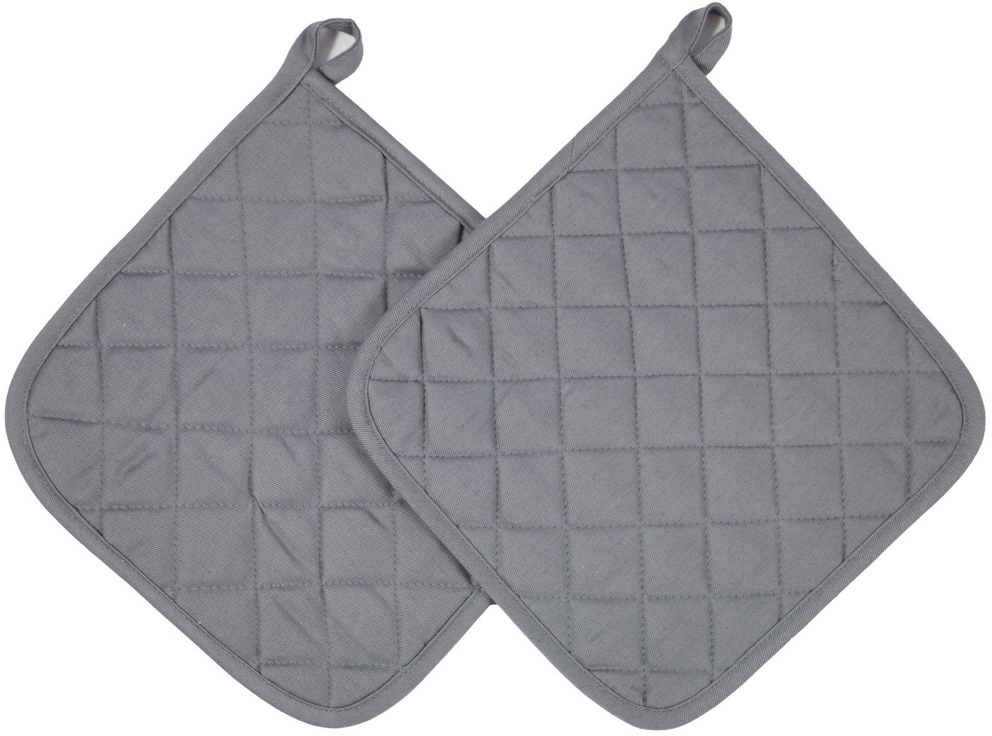 ZOLLNER Topflappen, (Set, 2-tlg), 25 x 25 cm, 100% Baumwolle, Temperaturbeständig bis 100°C von ZOLLNER