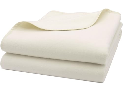 ZOLLNER Umzugsdecke 2er-Set 100% Baumwolle, 100x200 cm, Weiß von ZOLLNER