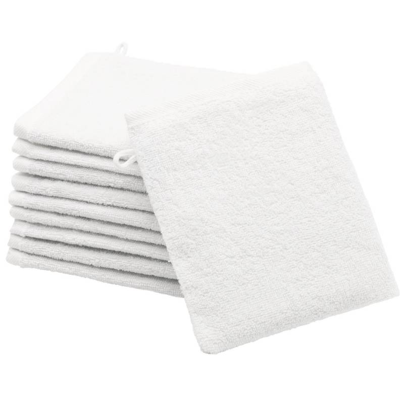 ZOLLNER Waschlappen, (10-St), 16 x 21 cm, 100% Baumwolle, vom Hotelwäschespezialisten von ZOLLNER