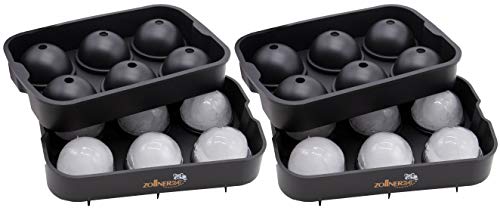 ZOLLNER24 2er Set XXL Eiswürfelform Silikon, Kugel 4,5 cm, schwarz ZOLLNER24 2er Set XXL Eiswürfelform Silikon, Kugel 4,5 cm, schwarz von ZOLLNER24