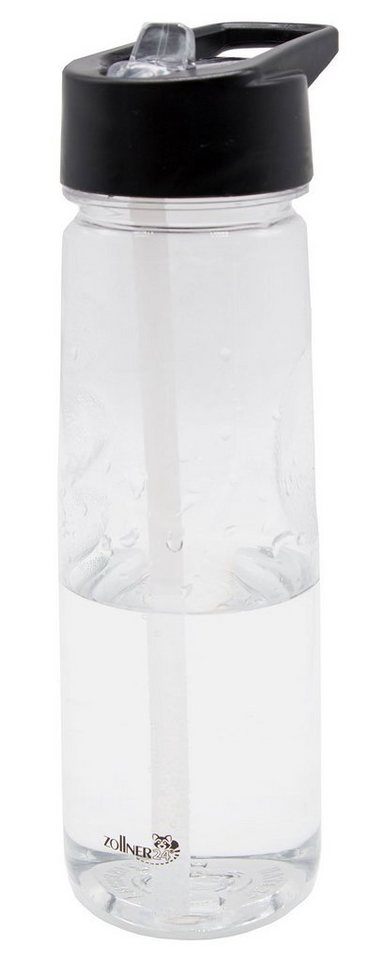 ZOLLNER24 Trinkflasche, BPA-frei, 650 ml, ausklappbares Mundstück mit Strohhalm von ZOLLNER24