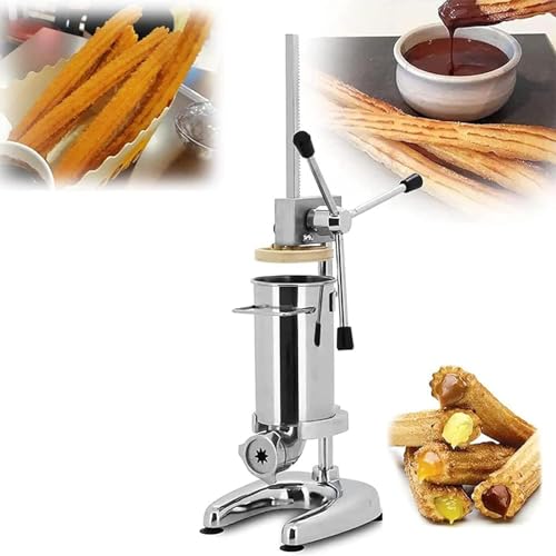 Manuelle Churro-Maschine, Vertikale Maschine Für Lateinische Früchte, Maschine Für Frittierte Teigstangen Aus Edelstahl, Mini-Donut-Maker, Vertikaler Wurstfüller Für Den Gewerblich von ZOLPINL