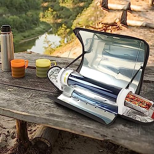 Solarkocher, tragbarer Solarkocher, Campingkocher mit großem Fassungsvermögen, 4,5 l, Outdoor-Kocher, 20–30 Minuten. Die Temperatur im Kocher kann 140–160 °C erreichen. von ZOLPINL