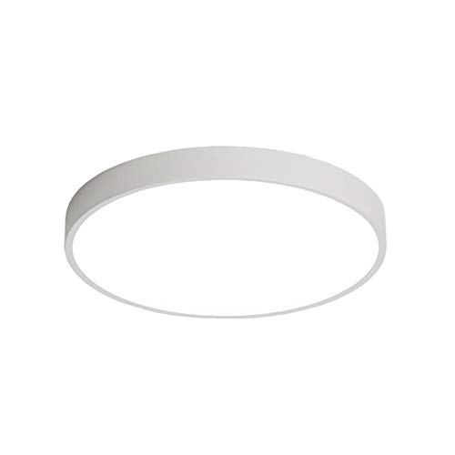 ZOLTA 37W Weiß LED Deckenleuchte Rund - Deckenlampe mit Metallschirm - Moderne Deckenleuchte - LED Lampe - Badezimmer Lampe - Deckenlampe LED 50x6cm - Kaltweiß 6500K von ZOLTA