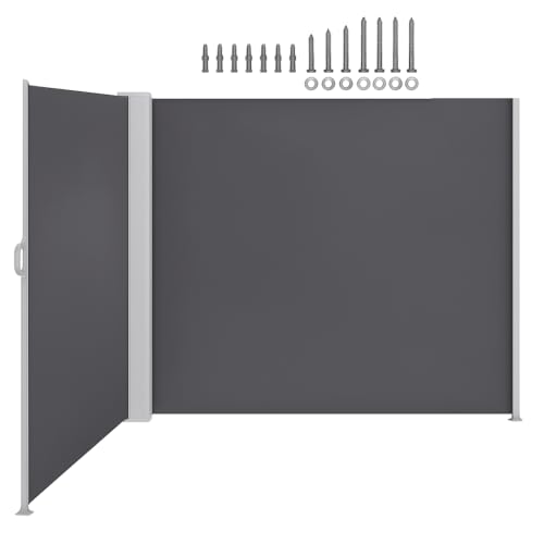 ZOLTA Eckmarkise ausziehbar 300 × 300 × 180 cm grau mit Roll-Back System doppelseitig UV-beständig Sichtschutz Windschutz Sonnenschutz für Terrasse Garten Balkon mit höhenverstellbarem Stoff ZOLTA Eckmarkise ausziehbar 300 × 300 × 180 cm grau mit Roll-Back System doppelseitig UV-beständig Sichtschutz Windschutz Sonnenschutz für Terrasse Garten Balkon mit höhenverstellbarem Stoff von ZOLTA