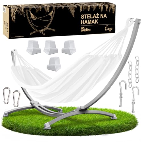 ZOLTA Hängemattengestell - Grau - Zusammenklappbar - Hängemattenständer Für Garten & Balkon - Maximale Belastung 250 kg - Metall Massives Gestell - Witterungsbeständig - Einfache Montage von ZOLTA