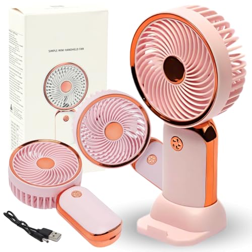 ZOLTA Mini Ventilator USB Tischventilator Wiederaufladbar mit Handyhalter Leise tragbar für Büro Reisen Akku Lüfter 4 2V 1 5W Tragbarer Handventilator mit Handyhalterung leiser Betrieb Rosa Gold ZOLTA Mini Ventilator USB Tischventilator Wiederaufladbar mit Handyhalter Leise tragbar für Büro Reisen Akku Lüfter 4 2V 1 5W Tragbarer Handventilator mit Handyhalterung leiser Betrieb Rosa Gold von ZOLTA