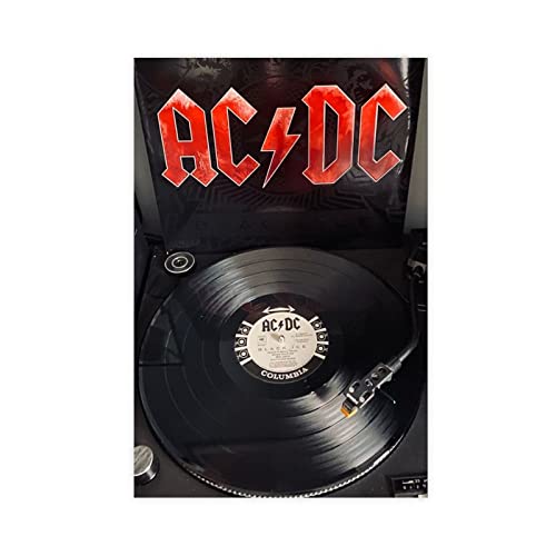 ZOLULA ACDC Rock Band Poster 6 Leinwand Poster Schlafzimmer Dekor Sport Landschaft Büro Zimmer Dekor Geschenk Unrahmen-Stil 20 x 30 cm von ZOLULA