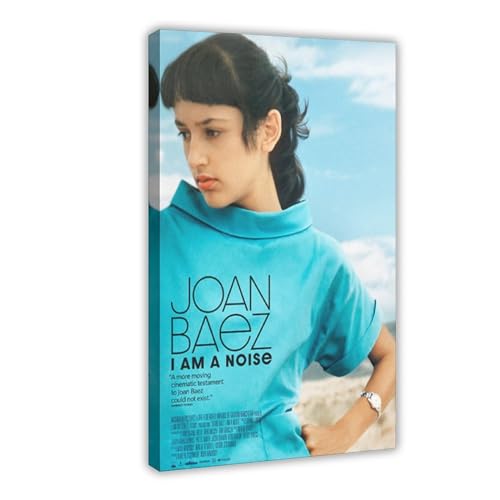 ZOLULA Joan Baez I Am Noise – Filmposter auf Leinwand, Poster, Wandkunst, Dekor, Bild, Gemälde für Wohnzimmer, Schlafzimmer, Dekoration, Rahmen-Stil, 20 x 30 cm von ZOLULA