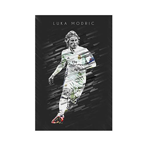 ZOLULA Luka Modric Leinwand-Poster, Schlafzimmer, Dekoration, Sport, Landschaft, Büro, Raumdekoration, Geschenk, ungerahmt, 50 x 75 cm von ZOLULA