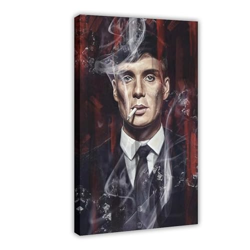 ZOLULA Peaky Blinders Poster Leinwand Poster Schlafzimmer Dekor Sport Landschaft Büro Zimmer Dekor Geschenk Rahmenstil 30 x 45 cm von ZOLULA