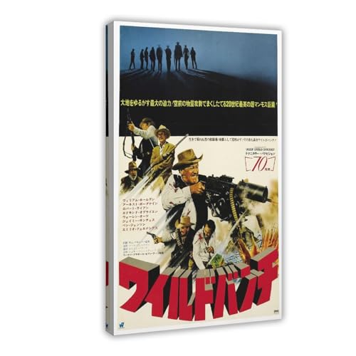 ZOLULA The Wild Bunch – Filmposter auf Leinwand, Wandkunst, Dekor, Bild, Gemälde für Wohnzimmer, Schlafzimmer, Dekoration, Rahmenstil, 50 x 75 cm von ZOLULA