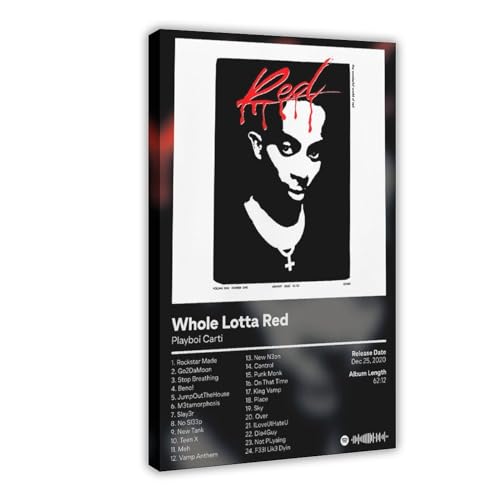ZOLULA Whole Lotta Red – Musikalbum-Poster, Leinwand, Poster, Schlafzimmer, Dekoration, Sport, Landschaft, Büro, Raumdekoration, Geschenk, Rahmen-Stil, 20 x 30 cm ZOLULA Whole Lotta Red – Musikalbum-Poster, Leinwand, Poster, Schlafzimmer, Dekoration, Sport, Landschaft, Büro, Raumdekoration, Geschenk, Rahmen-Stil, 20 x 30 cm von ZOLULA