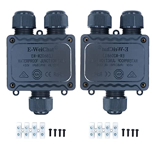 ZONADAH 2er Pack 3-Wege Y-Typ IP68 Wasserdichtes elektrisches Kabel Drahtverbinder Anschlussdose 450V 41A 4M Tiefe 9-12mm Außengartenbeleuchtung Verkabelung ZONADAH 2er Pack 3-Wege Y-Typ IP68 Wasserdichtes elektrisches Kabel Drahtverbinder Anschlussdose 450V 41A 4M Tiefe 9-12mm Außengartenbeleuchtung Verkabelung von ZONADAH