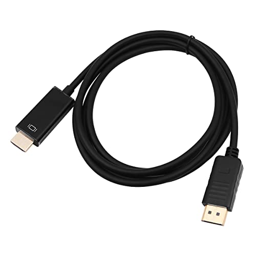 ZONADAH DisplayPort-zu-HDMI-Kabel 1,8 m 1080P FHD Full HD Displayport DP-zu-HDMI-Kabel PC zu HDMI-Monitor PC oder Laptop zu HD-Fernsehern 6Ft von ZONADAH