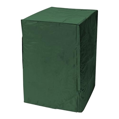 ZONADAH Garten-Stapelstuhl-Abdeckung, 68 x 68 x 120 cm, wasserdicht, UV-beständig, 210D Oxford-Gewebe, strapazierfähig, Terrassenstuhl-Abdeckung, grün, Schutzhülle für Gartenmöbel von ZONADAH