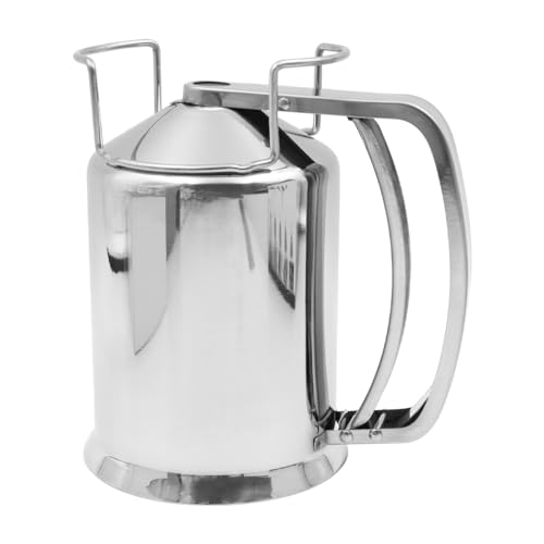 ZONADAH Mehlspender, Pfannkuchenteigspender mit Deckel, Backwerkzeug aus Edelstahl, Teigmischer, Teigtrichter für das Backen in der Küche zu Hause von ZONADAH