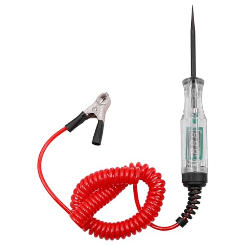 ZONADAH Prüfleuchte für Kraftfahrzeuge, DC 6 V–24 V, digitale LED-Prüfleuchte, robuster Lichtprüfer mit Voltmeter, Spannungskreisprüfer, elektrischer Prüfstift mit verlängertem Federdraht von ZONADAH