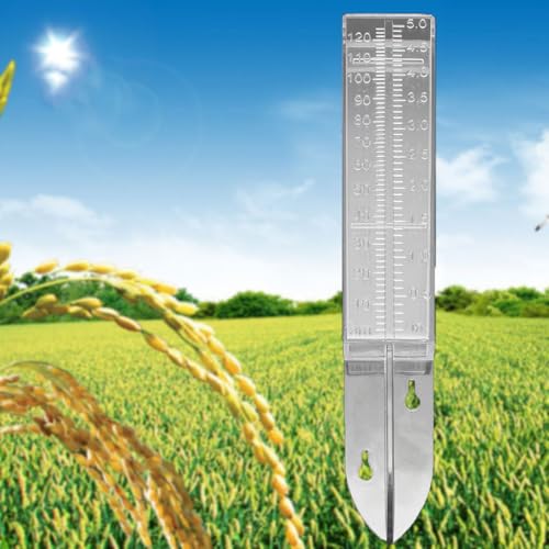 ZONADAH Regenmesser, 120 ml, Kunststoff, Doppelskala, Regenmesser, Regenwassermessgerät, Messgerät für klares Wasser, Bodenwassermesser für Garten, Rasen im Freien ZONADAH Regenmesser, 120 ml, Kunststoff, Doppelskala, Regenmesser, Regenwassermessgerät, Messgerät für klares Wasser, Bodenwassermesser für Garten, Rasen im Freien von ZONADAH