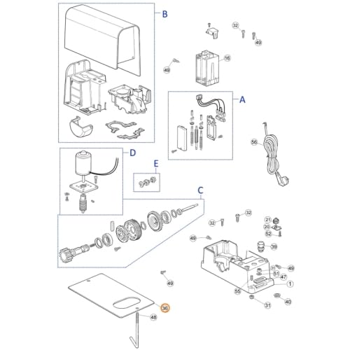 Moovo Gründungsplatte Ln432E Original-Ersatzteil Nice PMD1530.4610 Moovo Gründungsplatte Ln432E Original-Ersatzteil Nice PMD1530.4610 von ZONAPRO