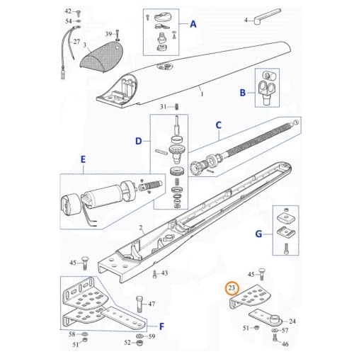 Verstellbare Aufnahmehalterung Original-Ersatzteil Nice PMD0755.4610 Verstellbare Aufnahmehalterung Original-Ersatzteil Nice PMD0755.4610 von ZONAPRO