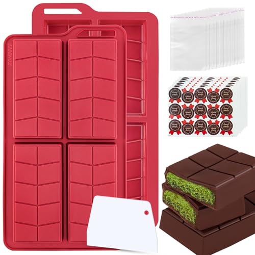ZONBBEE Silikonform Schokolade Tief Silikon Schokoladenform Groß Dubai Silikonform Schokolade Tafel Form Flach Moule Chocolate Pralinenform Mold Set Selber Machen Forma für Schokoriegel 2 Stück ZONBBEE Silikonform Schokolade Tief Silikon Schokoladenform Groß Dubai Silikonform Schokolade Tafel Form Flach Moule Chocolate Pralinenform Mold Set Selber Machen Forma für Schokoriegel 2 Stück von ZONBBEE