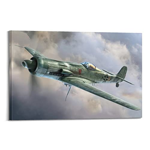 ZONDER Fighter Jet Poster Ta 152 Fighter PlanePoster, dekoratives Gemälde, Leinwand, Wand- und Kunstbild, modernes Familien-Schlafzimmer, Dekoration, 30 x 45 cm von ZONDER